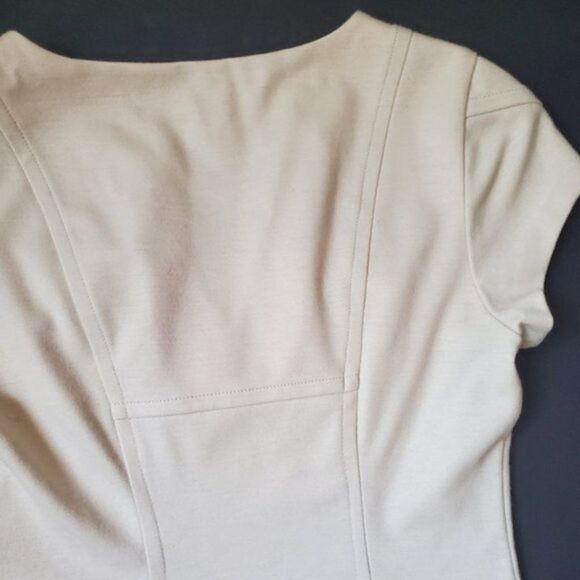 Diane Von Furstenberg cream fitted dress - Picture 11 of 13